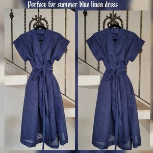 Blue linen tunic - sample design